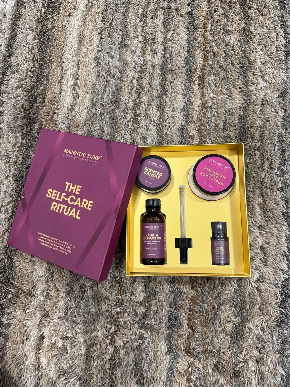 Majestic Self-Care Ritual Set - Deep Purple & Gold